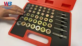 96pc Drain Plug Repair Set | WB Precision Tools