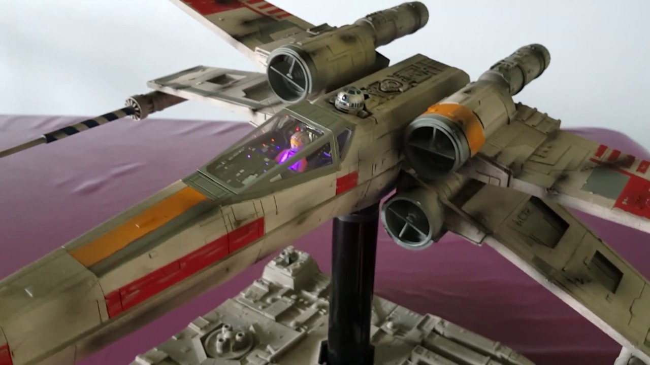 [FR] X-Wing Red 5 Revell Full custom, Paint + Led + Optical