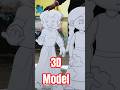3D Model Tharmocol 😍🤩 #shorts #model #cartoon