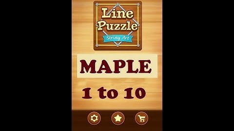 Line Puzzle: String Art Maple Level 1 to 10 Walkthrough | LinePuzzle: String Maple Levels