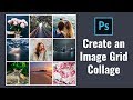 How to create square image grid collage in photoshop