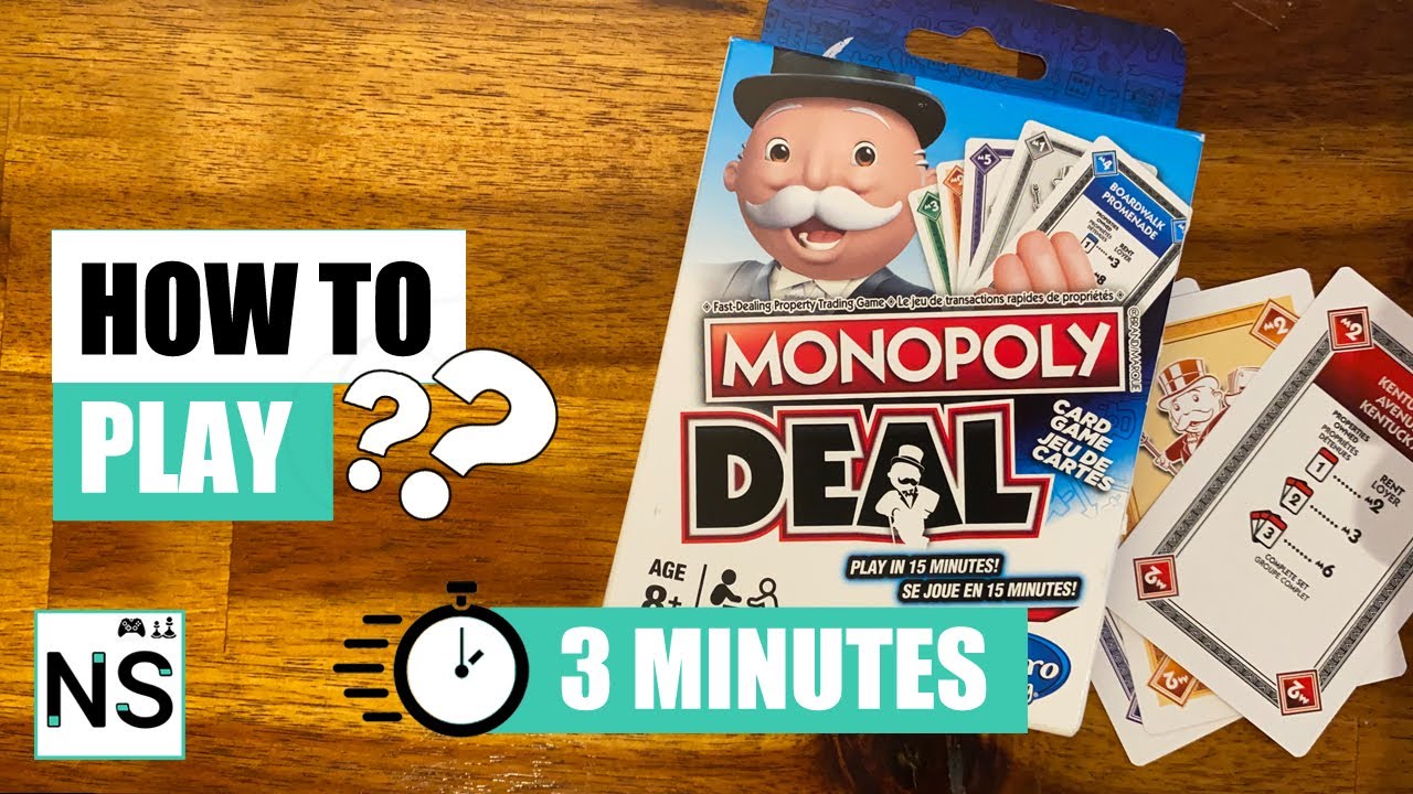 How To Play Monopoly Deal in 3 Minutes (Monopoly + Card Game) YouTube