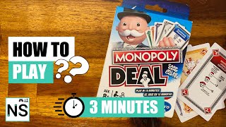 How To Play Monopoly Deal in 3 Minutes (Monopoly   Card Game)