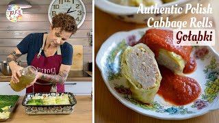 Authentic Polish Cabbage Rolls by my Grandma's Recipe | Polish Gołąbki | Cooking Polish Food