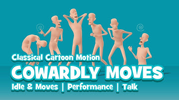 Classical Cartoon Motion - Cowardly Moves | Hand Key Character Animation for iClone and ActorCore