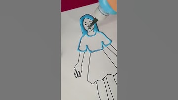 Children embossed with pva glue and acrylic paint for the blind and partially sighted.