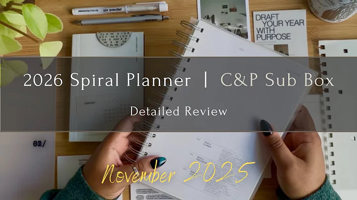The 2026 Spiral Planner Box | November 2025 Sub Box Review + Practical Uses | Cloth & Paper