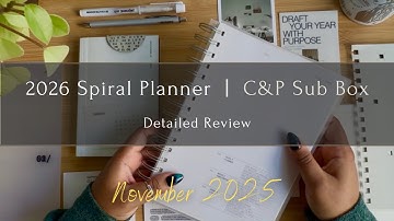 The 2026 Spiral Planner Box | November 2025 Sub Box Review + Practical Uses | Cloth & Paper
