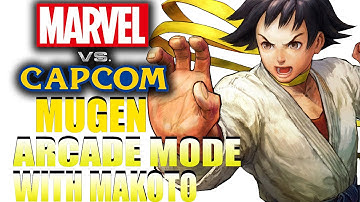 Marvel vs Capcom Mugen: w/ Makoto Arcade Mode