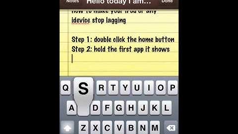 How to make your iPod stop lagging