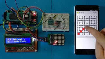 8051 bluetooth LE LED matrix demo