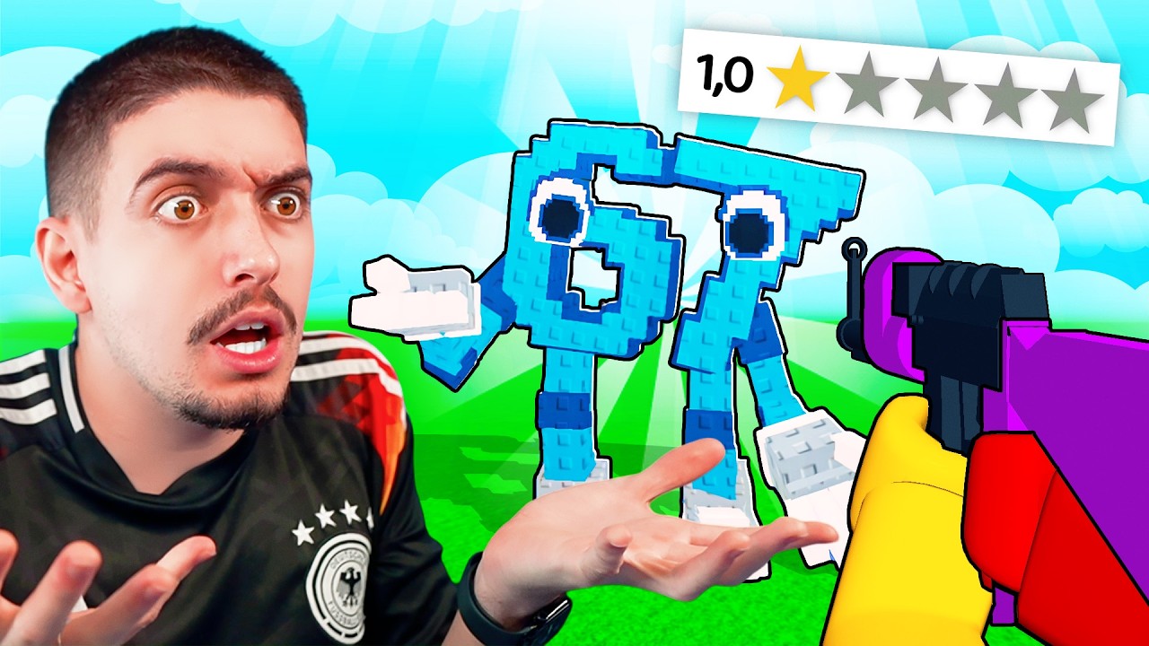 Testei Jogos do Roblox com AVALIAÇÃO DE 1 ESTRELA!