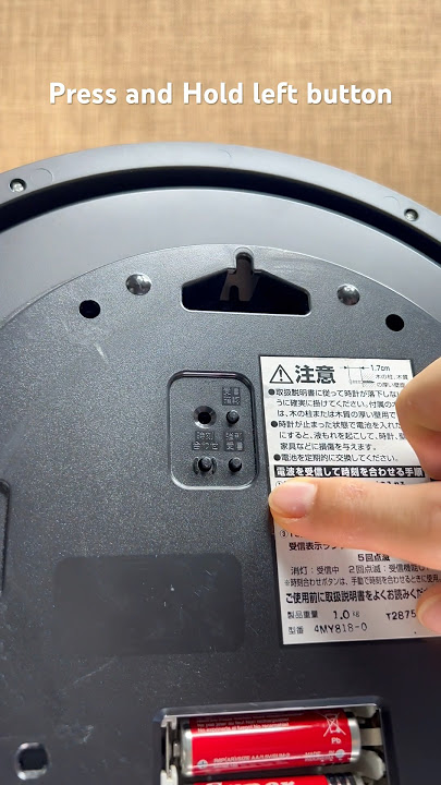 How to set time Citizen solar 4MY818 Radio controlled 3 button clock