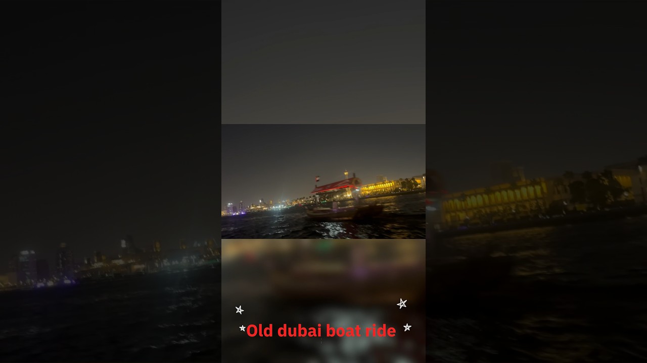 One dirham boat ride in old dubai