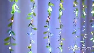 Luces Navideñas Led cascada Diseño Planta Colgante Luminosa
