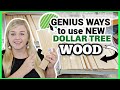 GENIUS Ways to Use new Dollar Tree WOOD! | DOLLAR TREE FALL DIYS 2021 | KraftsbyKatelyn