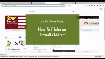 PROCEDURE TEXT - How To Make an E-mail Address