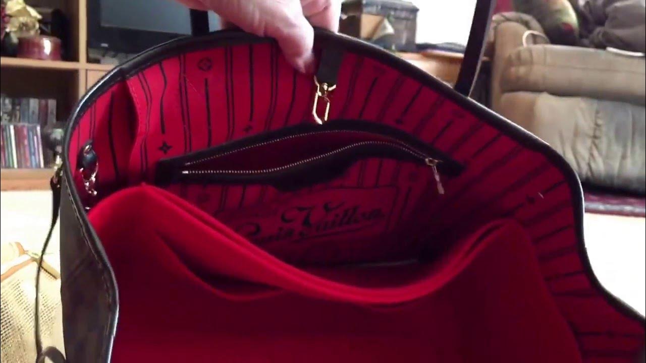 Can you cinch the Neverfull with a Samorga organizer inside? 