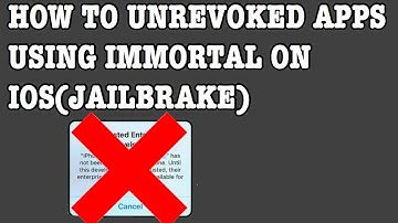HOW TO UNREVOKED APPS ON IOS (JAILBRAKE)