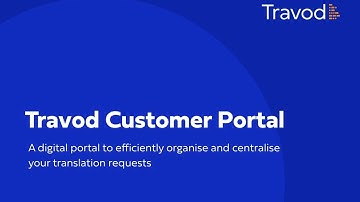 Travod Customer Portal Video Guide