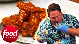 Casey Vs 4.5lb Ghost Pepper Wings | Man V. Food