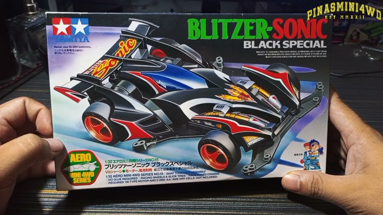 TAMIYA BLITZER-SONIC BLACK SPECIAL, UNBOXING