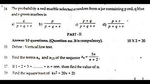 10th Maths Second Revision Question Paper 2019-2020 | Salem District | English Medium
