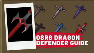 OSRS - Easy Dragon Defender Guide - Less than 3 hours to Dragon! 2020