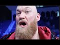 THOR 'THE MOUNTAIN' BJORNSSON REACTS TO BEATING EDDIE HALL, AFTER DROPPING HIM TWICE IN GRUDGE WIN