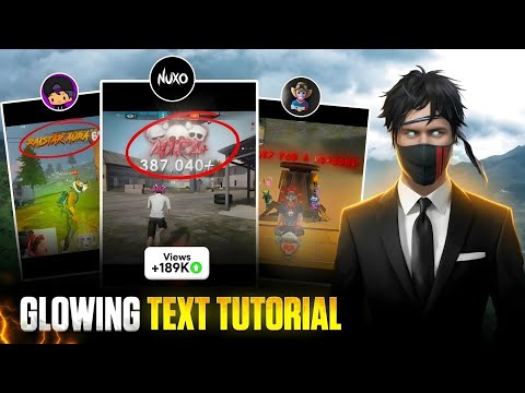 Glowing Text Tutorial Like @bonex4_ff & @nuxoff In Capcut||💀🚀#freefire 