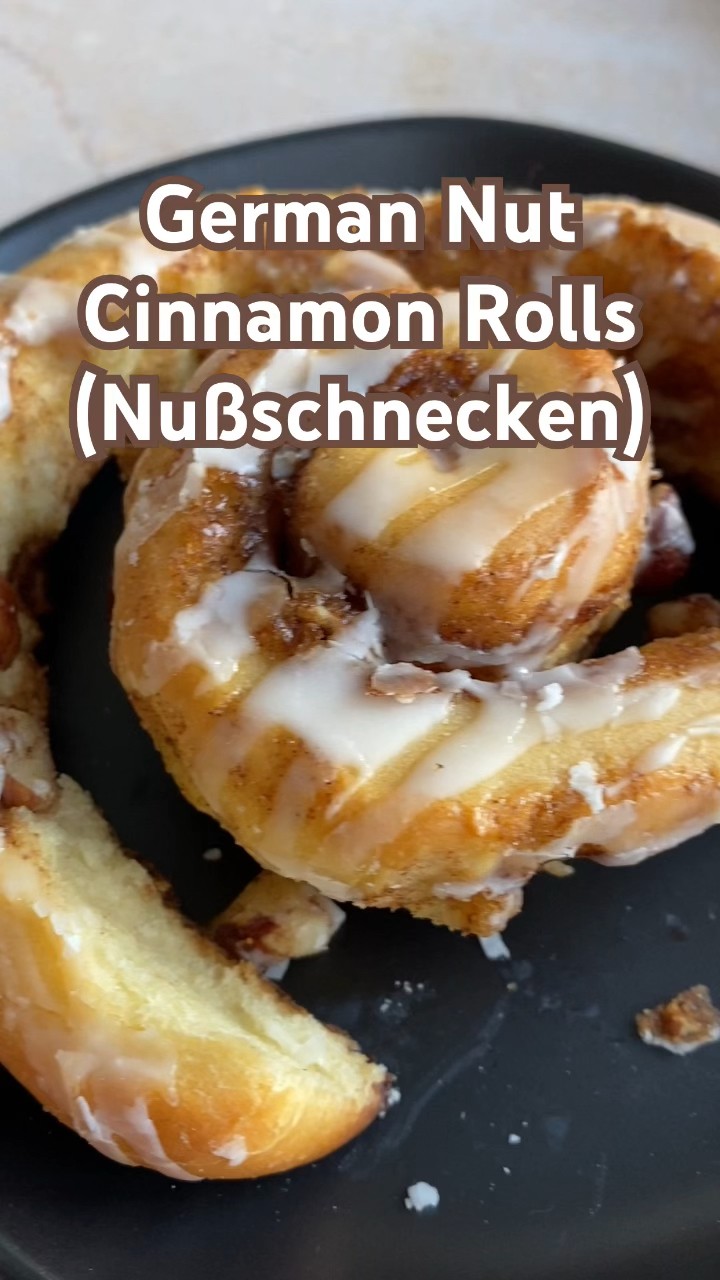 German Nut Rolls 🌰 Nußschnecken 👩‍🍳 #germanfood #bakingrecipes # ...