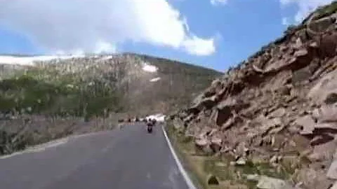 Motorcycle Climb UP Mt Evans, CO, with friends,  x...