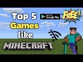 Top 5 Games Like Minecraft for Android (Hindi)/(Offline) #minecraft #trending