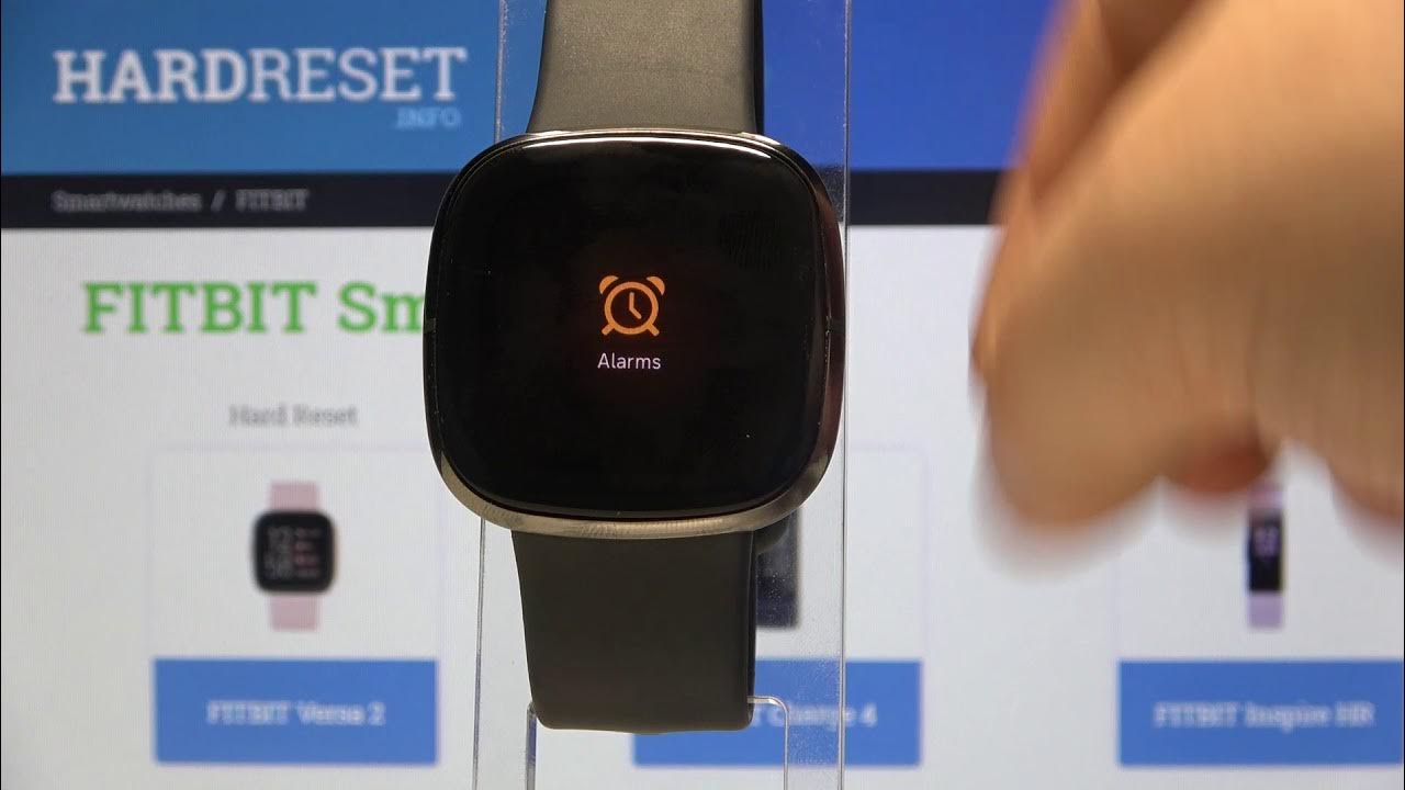 How to Set Alarm on Fitbit Sense Video Guide YouTube