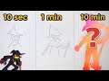 Drawing Fnf Zardy Mod In 10 Seconds 1 Minute 10 Minutes Friday Night Funkin mp3