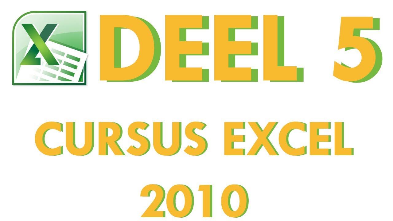  Update Cursus Excel 2010 Deel 5: Filters gebruiken in Excel 2010