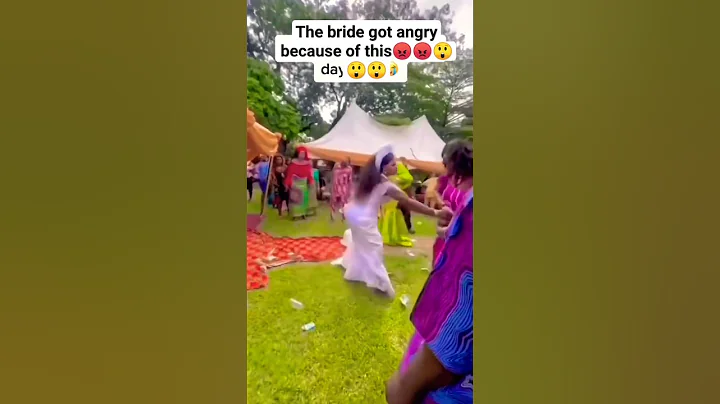 The bride got angry because of this😡😡😡😲😲😲😓😓 #funny #comedy #bridal #bride #wedding #wajesusfamily