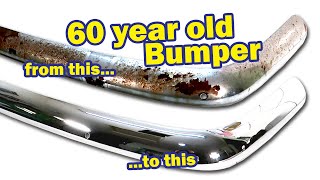 How to Restore Chrome on a 60 year old Triumph TR4 Bumper