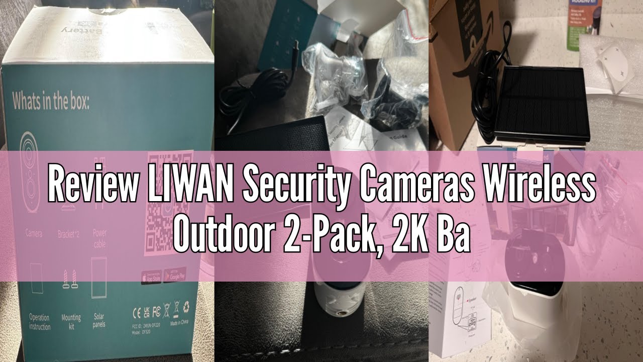 Review LIWAN Security Cameras Wireless Outdoor 2-Pack, 2K Battery Powered Cameras for Home Security,