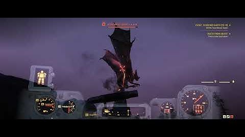 Fallout76 - Scorchbeast Queen (SBQ) takedown 2020 05 26