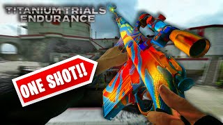 This SECRET 3 Line SNIPER is a ONE SHOT in TITANIUM TRIALS!! WARZONE META LOADOUT!