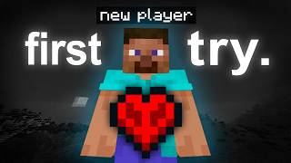 This new player beat Hardcore Minecraft FIRST try.. (I coached him)