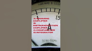 Hands on skills & live practical  Electronics MCQ operational amplifier, Assess your self !!