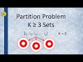 Partition to K Equal Sum Subsets - source code & running time recurrence relation