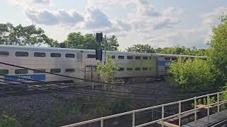 Inbound Union Pacific North Line train passes South Boulevard (07/21/2026)