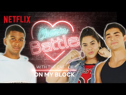 on-my-block-cast-tests-their-fave-pickup-lines-|-charm-battle-|-netflix