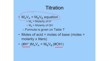 Acid Base Video #5 - Titrations