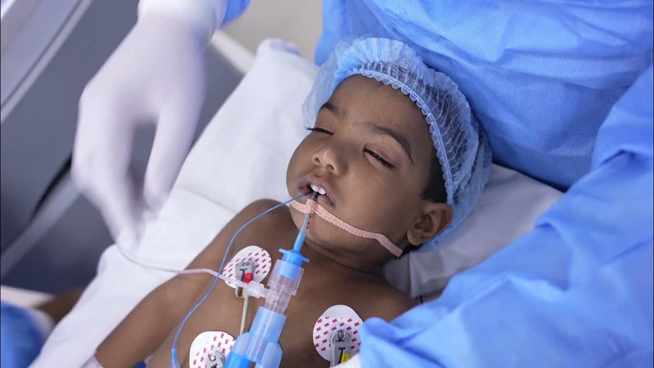 Cute boy baby going into deep sleep before surgery YouTube