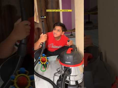 When kids get vacuum cleaner 😂🔥 Indian family #shorts #indian #chaman #relatable #chotabhai