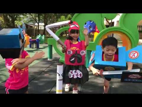 臺南市政府衛生局幼兒園創意拒菸舞蹈-清新無菸隊。新營國小附設幼兒園